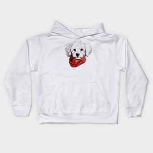 White Bichon Kids Hoodie